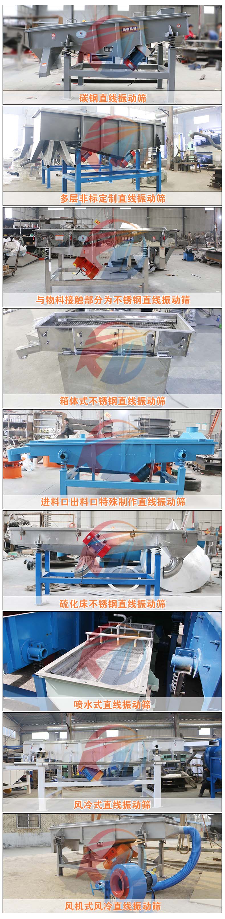 不同類(lèi)型直線篩解析